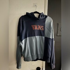 Vans Two-Tone Navy and Light Blue Pullover Hoodie